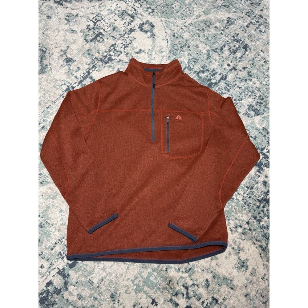 Nike ACG Vintage Quarter Zip Pullover Sweater Jacket Large Swoosh Pocket